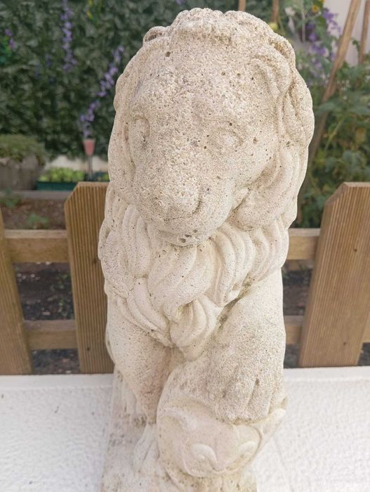 Escultura de Leão para jardim