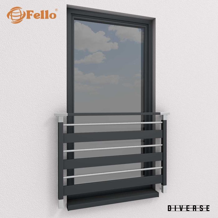 Balustrada francuska balkon barierka RAL okienna poręcz WYSYŁKA