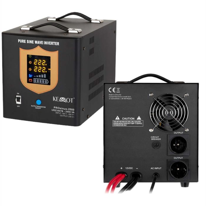 Інвертор 2000W Kemot ДЖБ ИБП Джерело безперебійного живлення. Инвертор