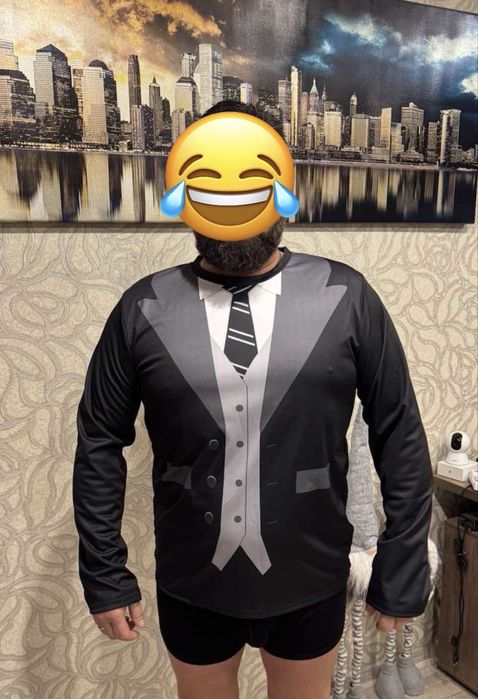 Футболка с руковами с 3D принтом