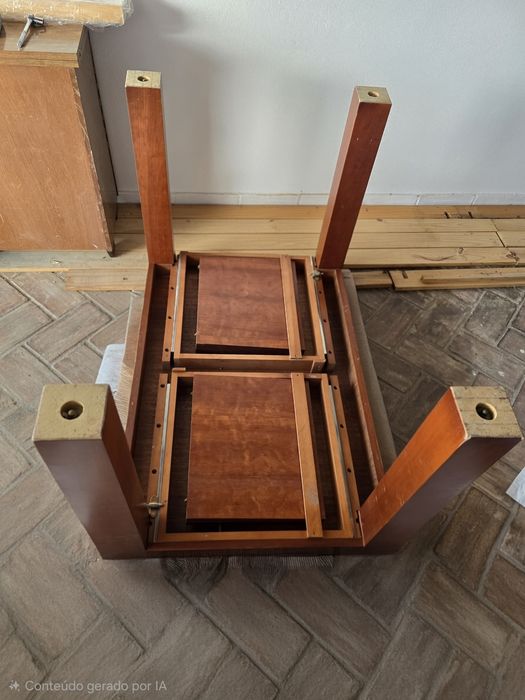 Mesa extensível sala jantar madeira maciça vidro fosco transparente