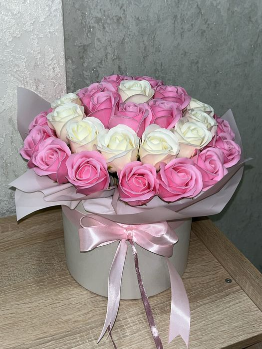 Мильный букет , мильний букет , мильна 101, 51 троянда , мыльные розы