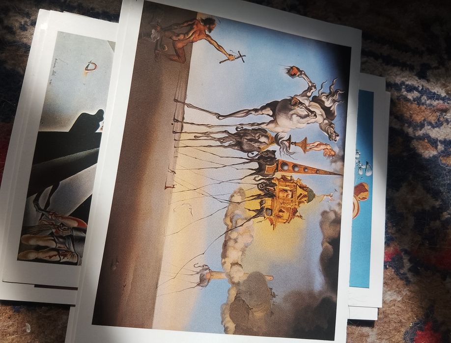 Salvador Dalí 27 postais 1985 novos