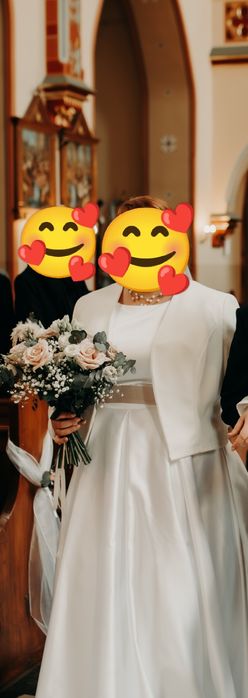 Suknia ślubna plus size, duży rozmiar 48-50