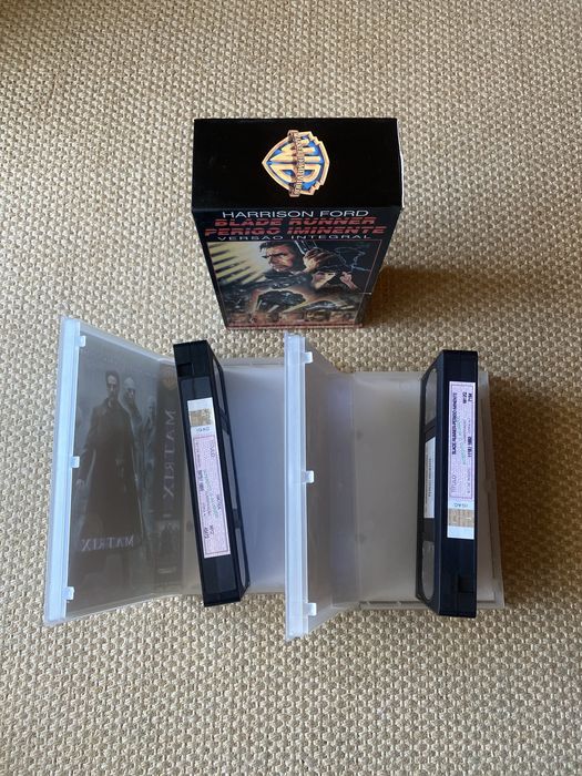 VHS Star Wars ,Matrix e Harrisson Ford