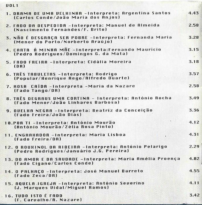 Antologia do Mais Triste Fado - - - - - Vários - - - - - 2 X CD