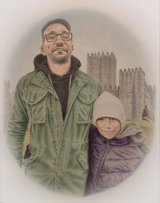 Retrato atraves de foto.Tamanho A2