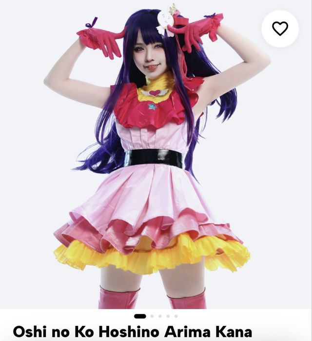Cosplay Ai Hoshino anime Oshi no ko przebranie roz.S/M