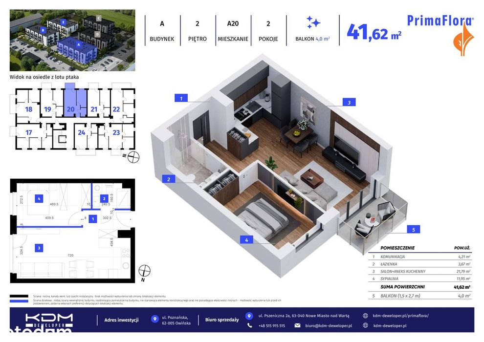1. Owińska etap I - bud. A,B,E - A20