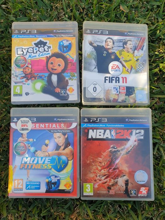 Jogos Ps3 - FIFA 11. Nba 2k12. Eyepet. Move Fitness