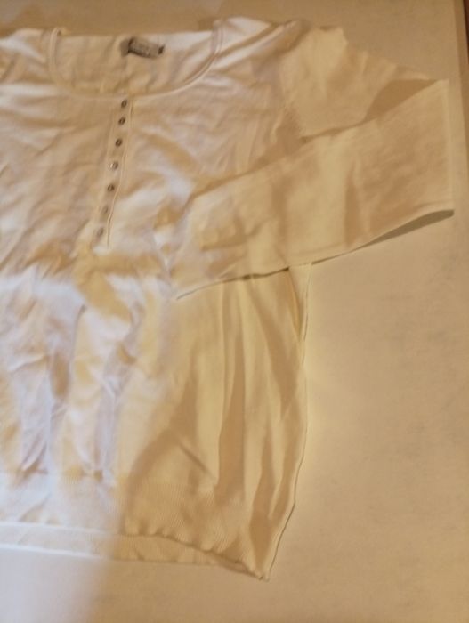 Cardigan em creme,de marca MoCasual, tamanho L