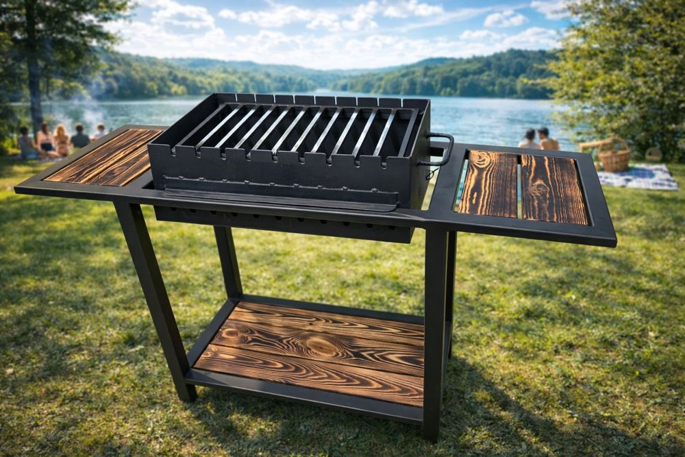 Grill ogrodowy 120 cm | stal 4 mm | farba 800°C | PROMOCJA 999 zł
