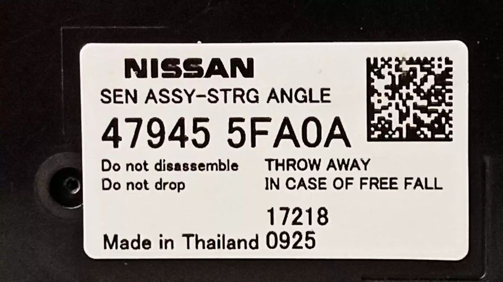 SENSOR ANGULO DIREÇÃO NISSAN MICRA V 2017 -479455FA0A