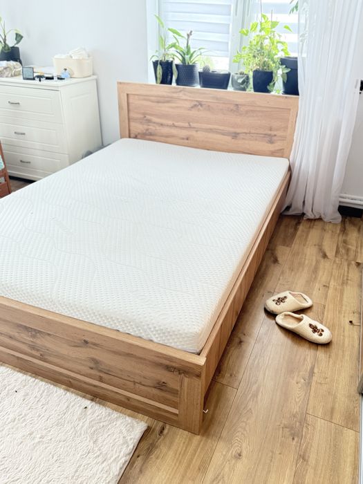 Lozko 140x200 z materacem bodzio