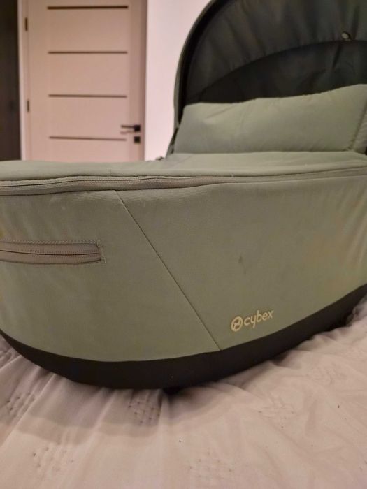 JAK NOWA Gondola do wózka Cybex Priam 4.0 Leaf Green / Dark Green