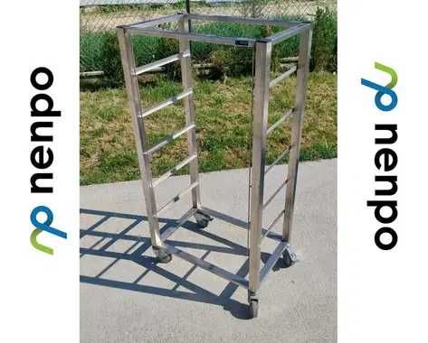 Wózek cukierniczy transportowy niski 600x400 mm | 5 prowadnic