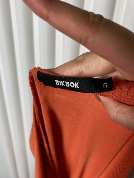 Kombinezon damski długi na ramiączka pomarańczowy 36 S S/M Bik Bok