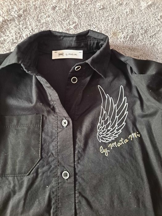 Sliczna czarna koszula dla dziewczynki