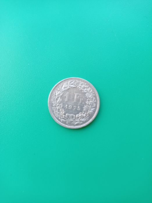 Монета 1 Fr. Швейцарии, перевёртыш