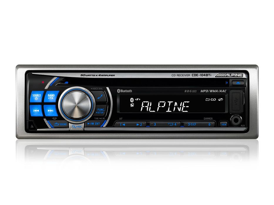 Radio samochodowe ALPINE CDE-104BTi USB/CD/AUX/Blueotooth Sprawne Stan Bdb !