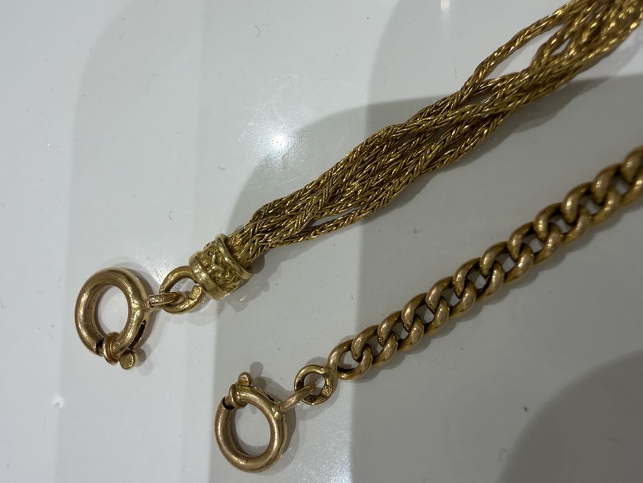 Pulseira de ouro 19.2k com contraste