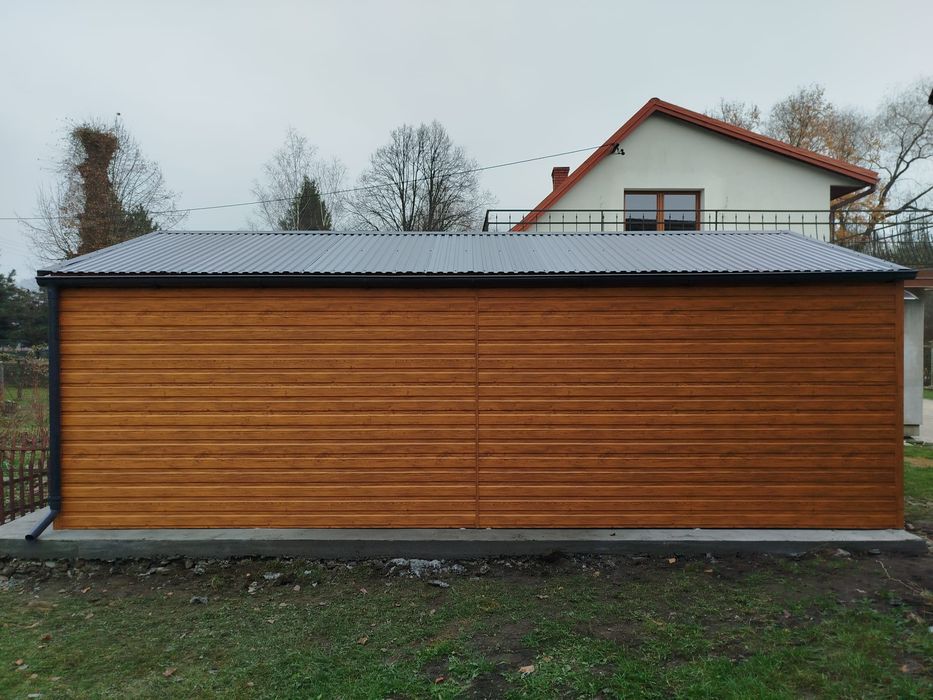 Garaż blaszany 4x7 profil zamknięty ocynk