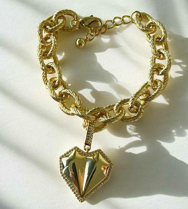 Bransoletka serce od Massimo Contti długość 18cm+3cm przedłużka