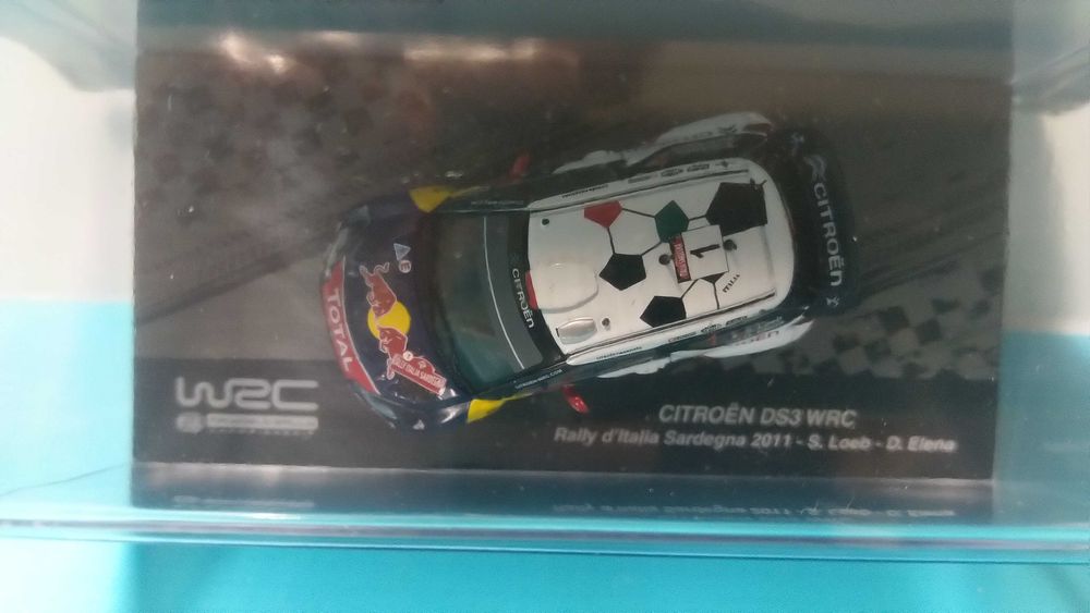 Citroen DS3 WRC #1 Loeb: Rally Itália-Sardenha 2011 Winner - Miniatura escala 1/64