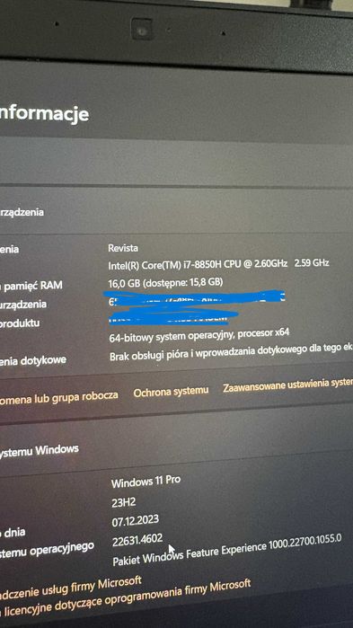 Laptop DELL 14" Latitiude 16GB 512GB i7 Karta SIM