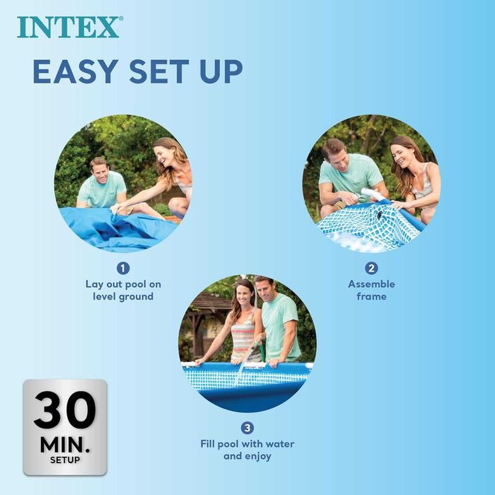 басейн наземний прямокутний каркасний Intex 300 x 200 x 75 см  28272