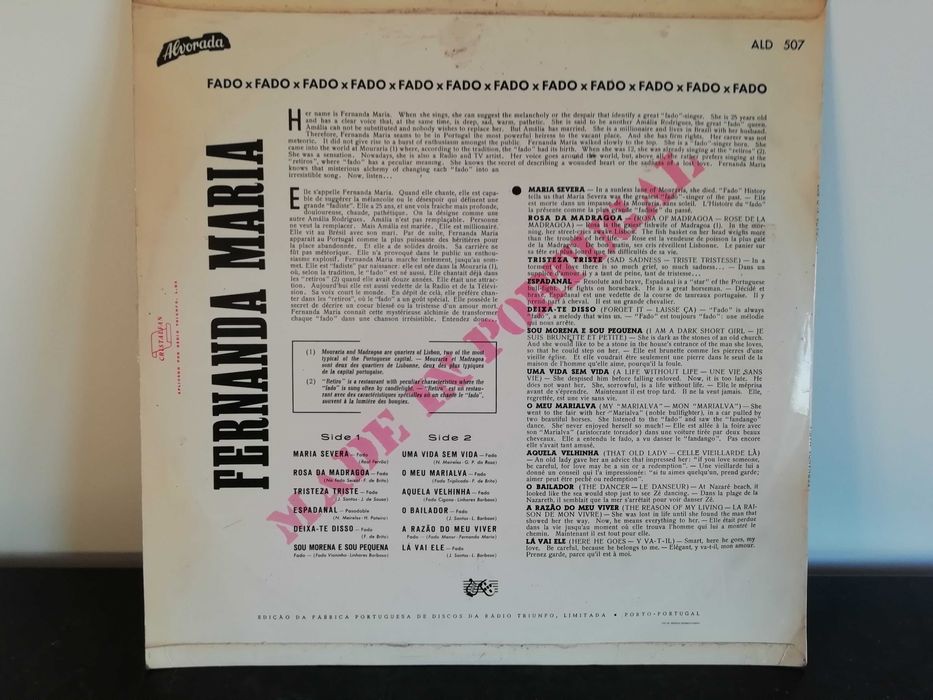 Vinil Fernanda Maria, Madrigale e Outros