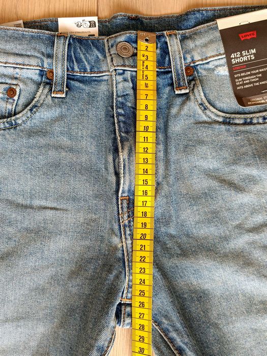 Шорты мужские джинсовые Levi's 412 Slim Fit 9"