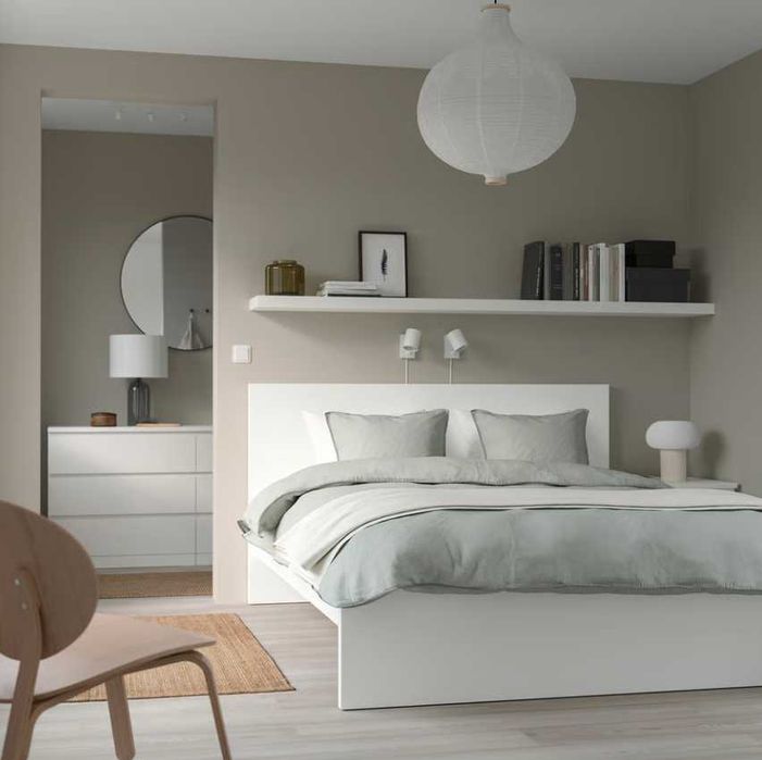 Cama nova ikea MALM 180cm X 200cm