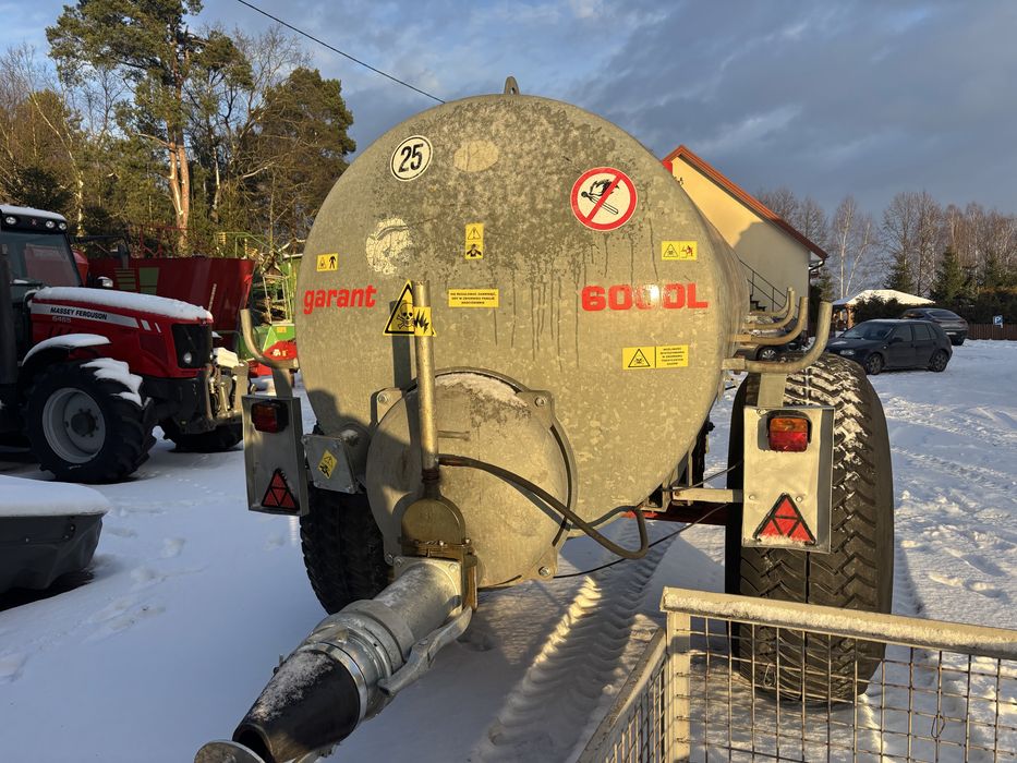 Beczkowóz 6000 litrów Garant  beczka szambiarka joskin kaweco
