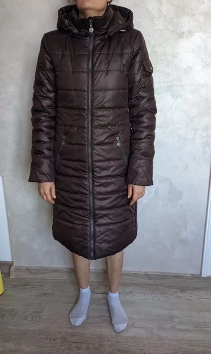 Пальто еврозима фирмы “I love mum”+ джинсовый комбинезон