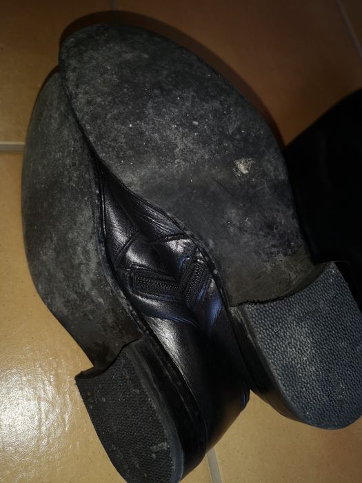 Botas em pele macia