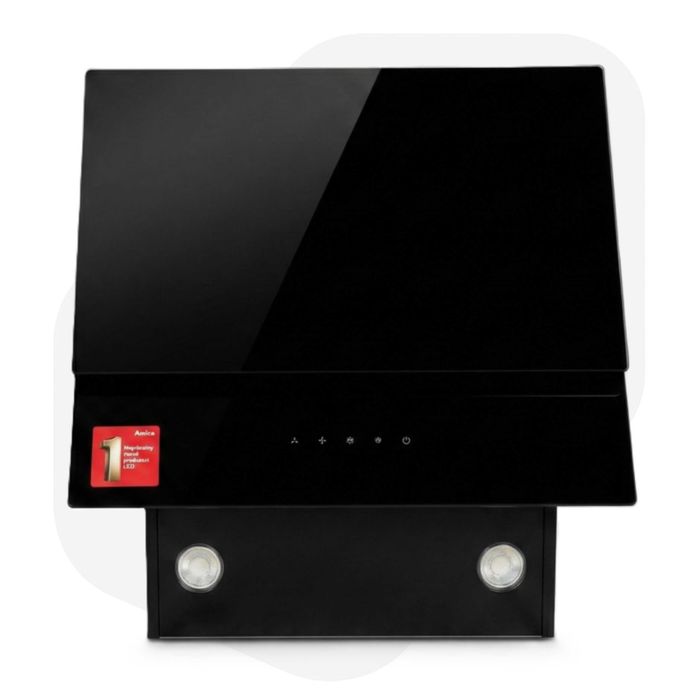 Okap Kominowy Amica OKP6547S 60cm Czarny Szkło LED OUTLET 5AH8/12