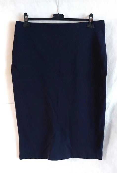 Ołówkowa spódnica 18/46 Marks&Spencer biurowa gumowata Wiskoza nowa