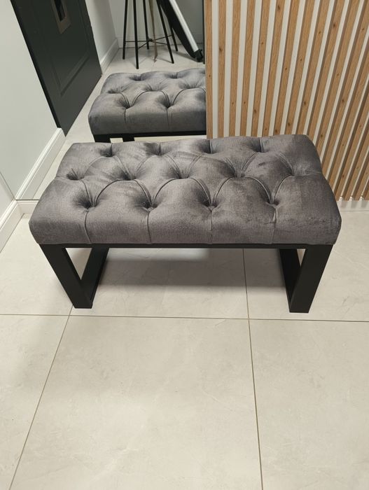 Nowa Pufa loft  na metalowych nogach WYPRZEDAŻ !