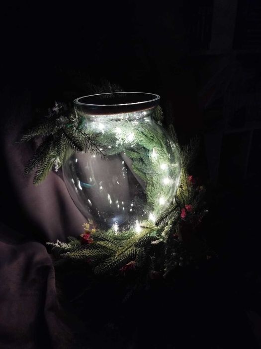 Dekoracja świąteczna - dzbanek - handmade -