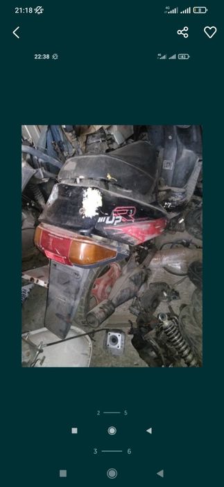 Сузукі хайап Suzuki hi up по запчастинах двигун