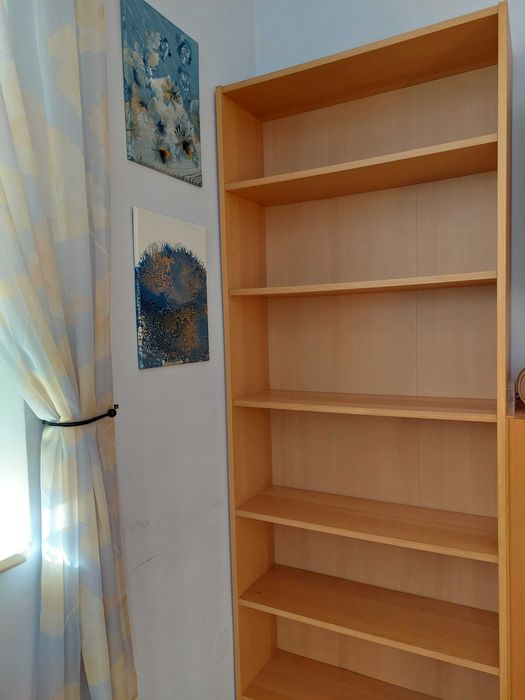 BILLY IKEA Regał 80x28x202 cm Brązowy Jasny Kuchnia Jadalnia Gabinet