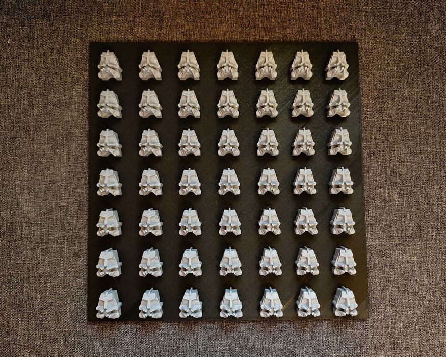 Tablica Wystawa Stojak do masek Bionicle Kanohi Nuva 7x7 Druk 3D