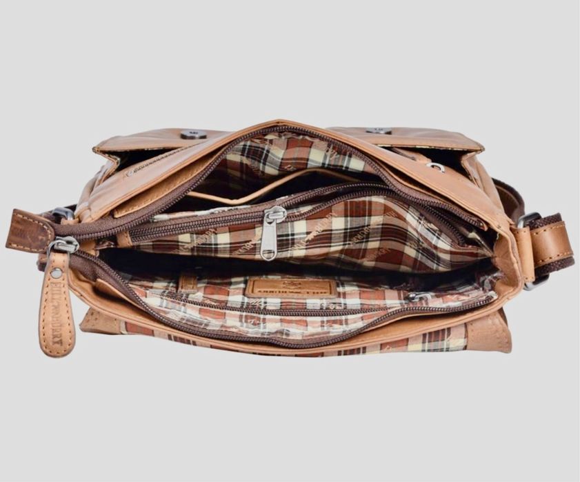 Hill Burry чоловіча сумка шкіряна Планшет Рыжая кожаная сумка мужская