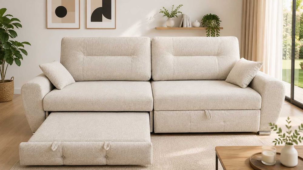 Novo sofá CheissLounge bege de excelente qualidade