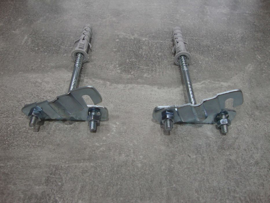 Zestaw 2 sztuki uchwyt  ścienny zacisk mocowanie do bednarka uziom