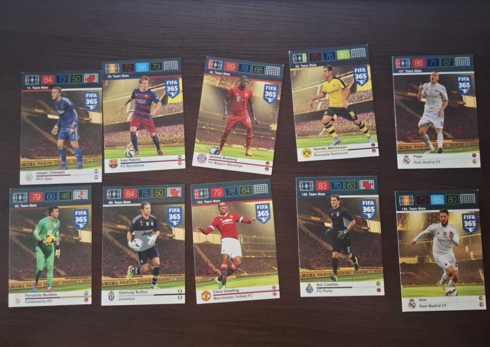 Karty Fifa 365 Panini 2016 r. zwykłe/international star/Expert/OTW/DT