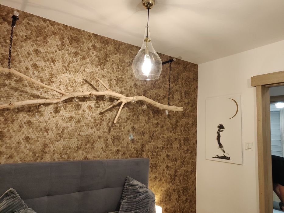 Szklane LAMPY wiszące z ozdobnymi żarówkami