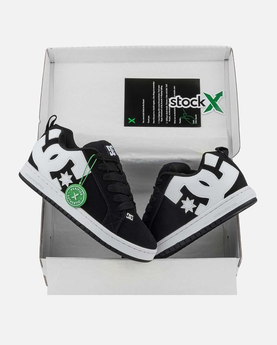 Мужские кроссовки DC COURT Graffik Black-White. Размеры 40-45