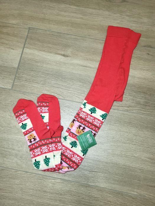 Новорічні колготи на 4-5 років. Фірма Matalan.